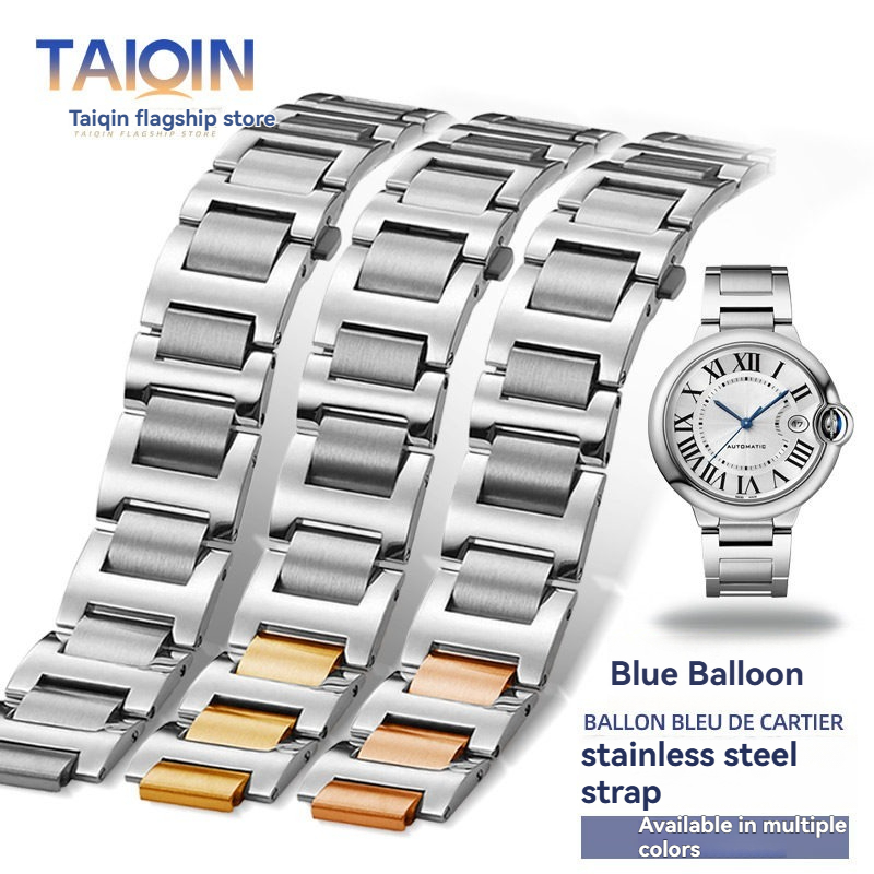 Cartier Watch Ballon Bleu - Interfaccia convessa dedicata Cinturino in acciaio