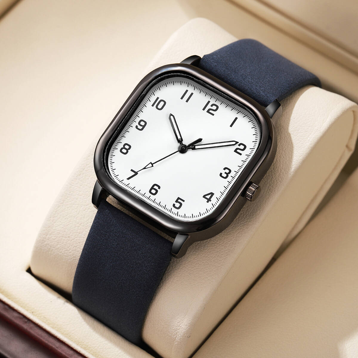 Orologi da uomo d'affari alla  - Leather Watch Band Men recensione e prezzo